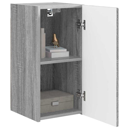vidaXL TV Wall Cabinet Wall-mounted 2 pcs Grey Sonoma 30 x 31 x 60 cm