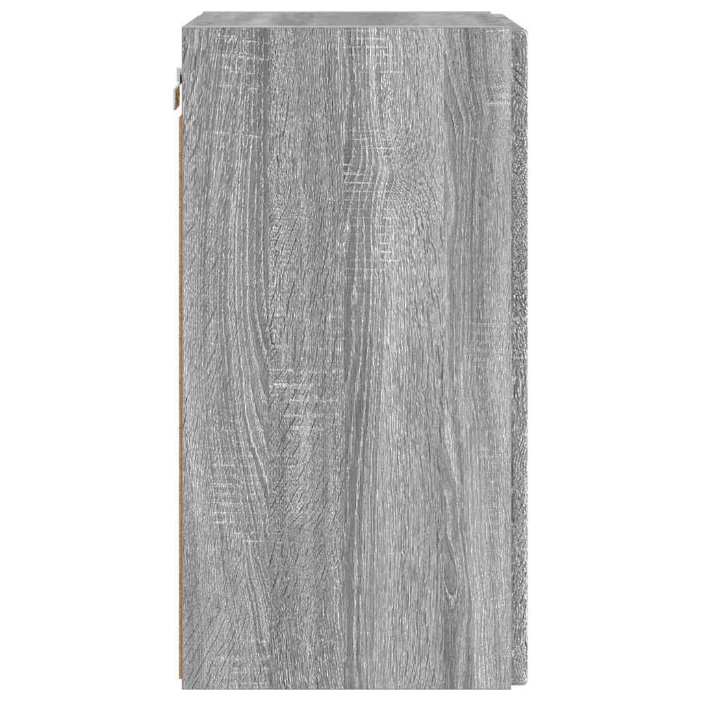 vidaXL TV Wall Cabinet Wall-mounted 2 pcs Grey Sonoma 30 x 31 x 60 cm