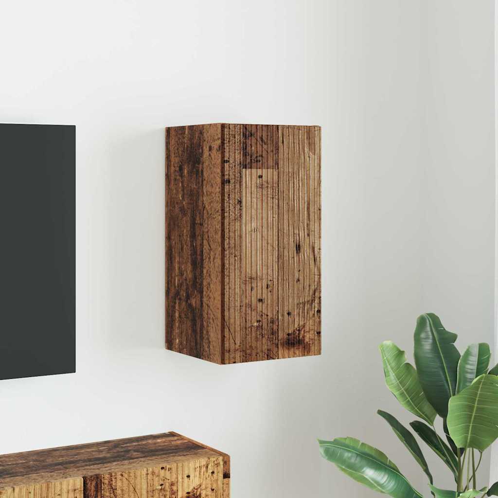 vidaXL TV Wall Cabinet Old Wood 30 x 31 x 60 cm Engineered Wood