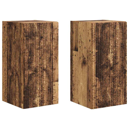 vidaXL TV Wall Cabinet 2 pcs Old Wood 30 x 31 x 60 cm Engineered Wood