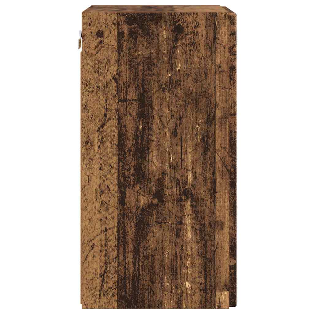 vidaXL TV Wall Cabinet 2 pcs Old Wood 30 x 31 x 60 cm Engineered Wood