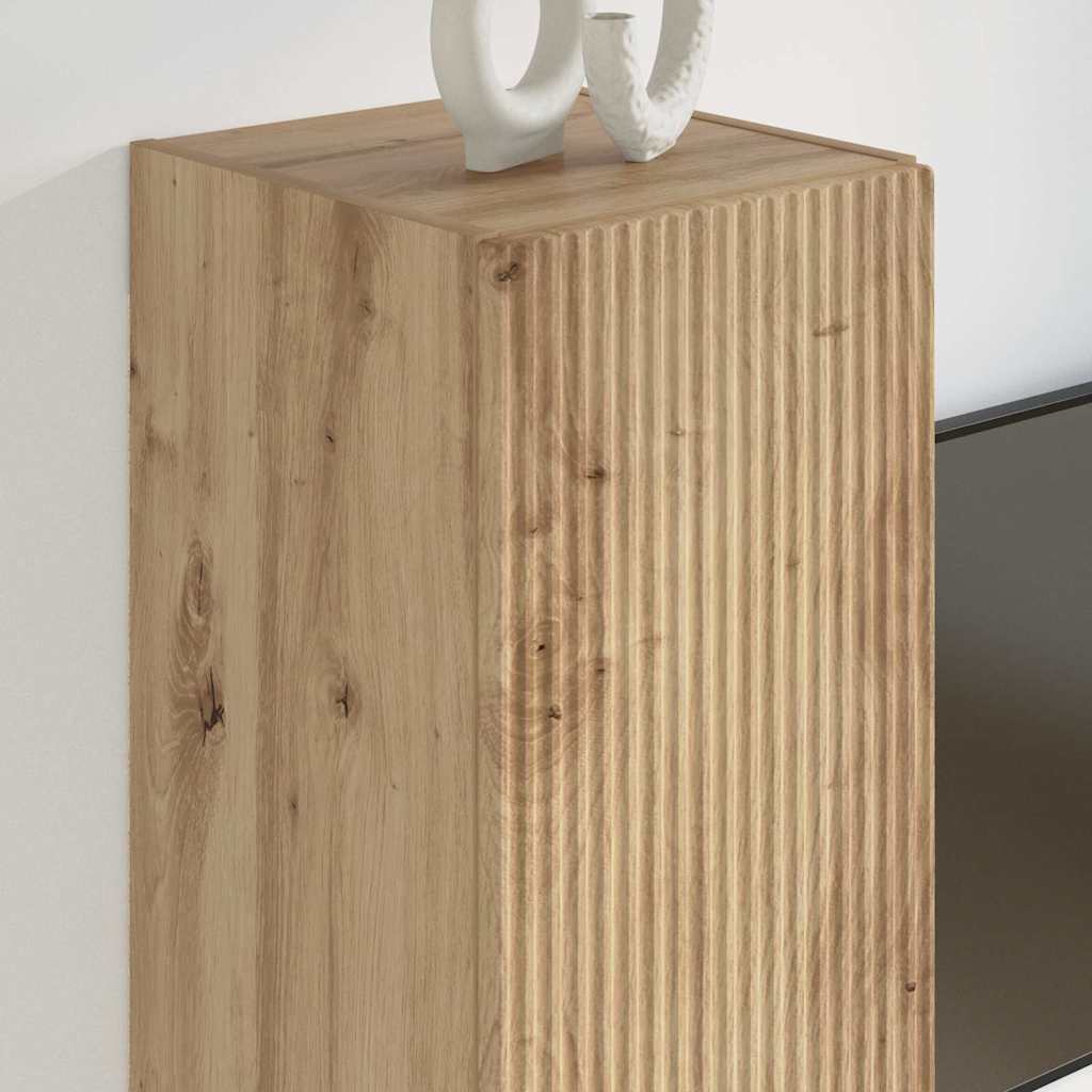 vidaXL TV Wall Cabinet 30 x 31 x 60 cm Artisian Oak Engineered Wood