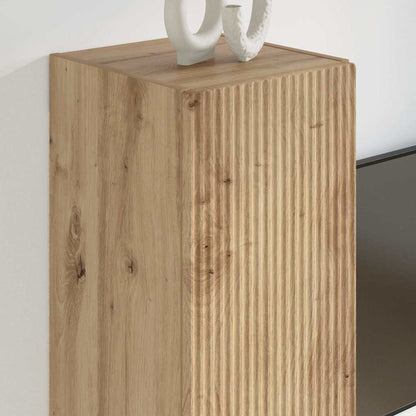 vidaXL TV Wall Cabinet 30 x 31 x 60 cm Artisian Oak Engineered Wood