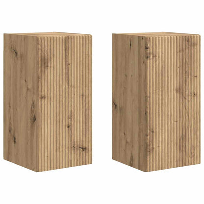 vidaXL TV Wall Cabinet 2 pcs Artisian Oak Engineered Wood