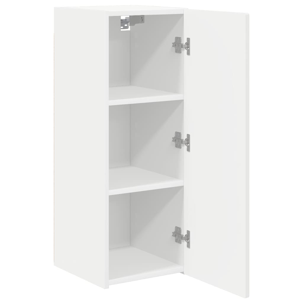 vidaXL TV Wall Cabinet White 30 x 31 x 80 cm Engineered Wood
