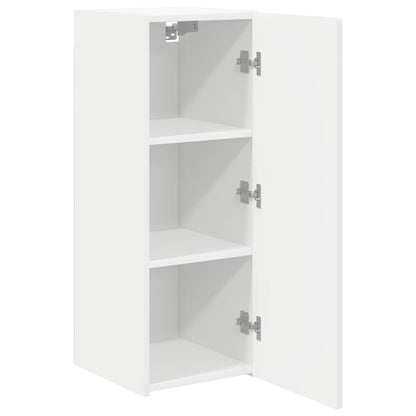 vidaXL TV Wall Cabinet White 30 x 31 x 80 cm Engineered Wood