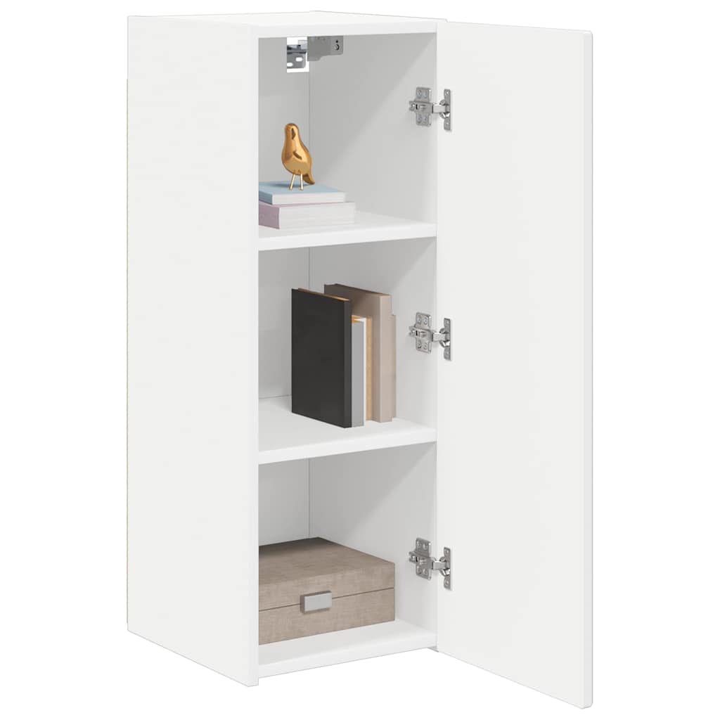vidaXL TV Wall Cabinet White 30 x 31 x 80 cm Engineered Wood