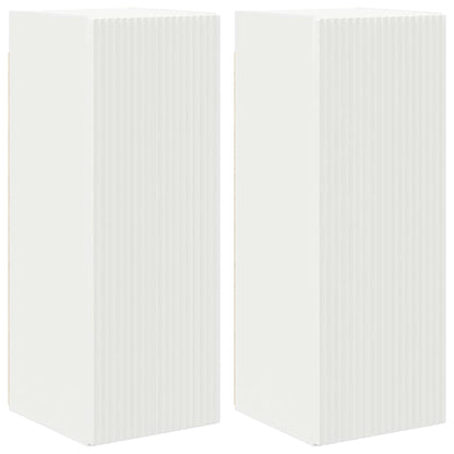 vidaXL TV Wall Cabinet 2 pcs White 30 x 31 x 80 cm Engineered Wood