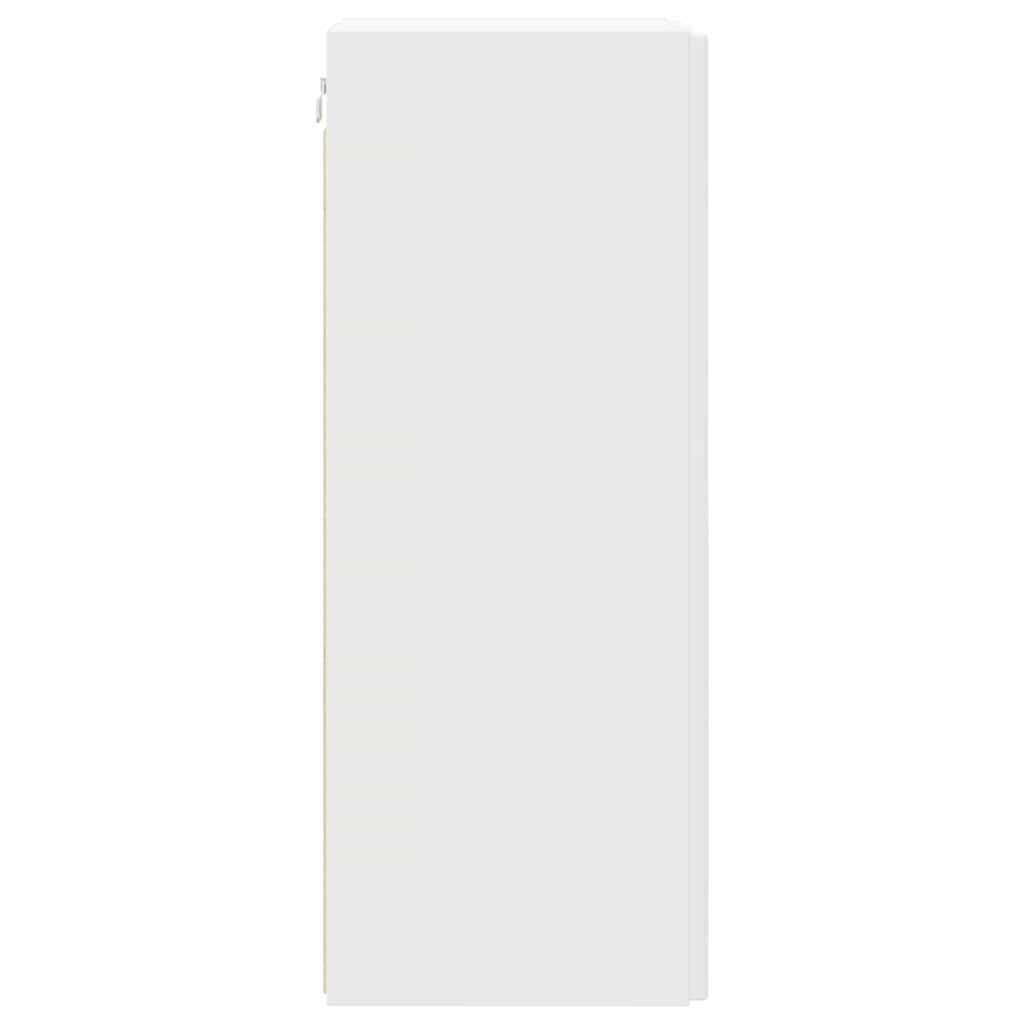 vidaXL TV Wall Cabinet 2 pcs White 30 x 31 x 80 cm Engineered Wood