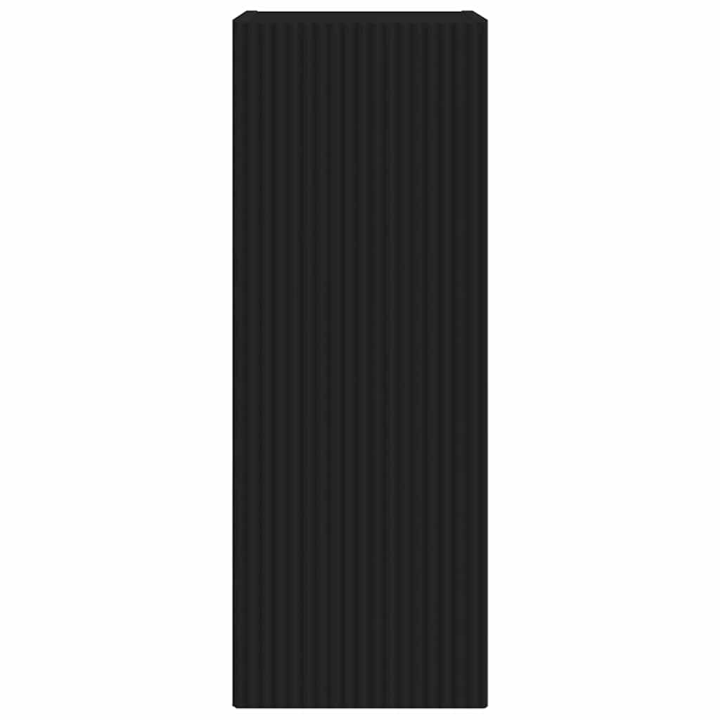 vidaXL TV Wall Cabinet 2 pcs Black 30 x 31 x 80 cm Engineered Wood