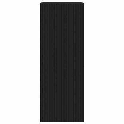 vidaXL TV Wall Cabinet 2 pcs Black 30 x 31 x 80 cm Engineered Wood