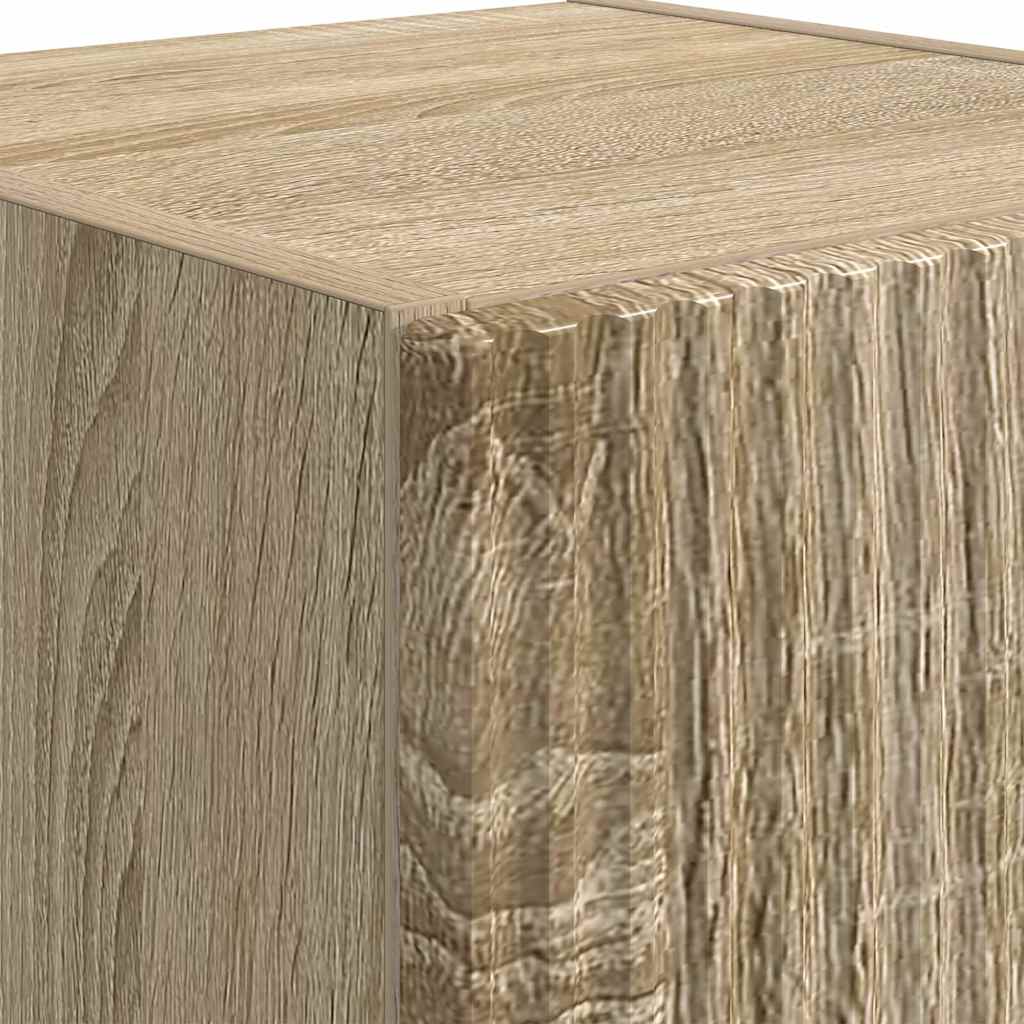vidaXL TV Wall Cabinet Sonoma 30 x 31 x 80 cm Engineered Wood