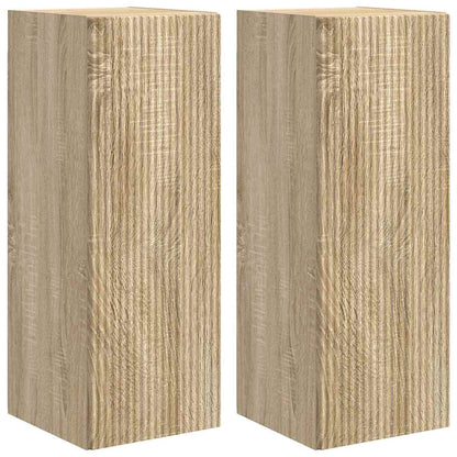 vidaXL TV Wall Cabinet 2 pcs Sonoma 30 x 31 x 80 cm Engineered Wood