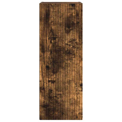 vidaXL TV Wall Cabinet Wall-mounted 2 pcs Smoked Oak 30 x 31 x 80 cm