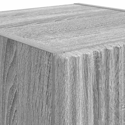 vidaXL TV Wall Cabinet Grey Sonoma 30 x 31 x 80 cm Engineered Wood
