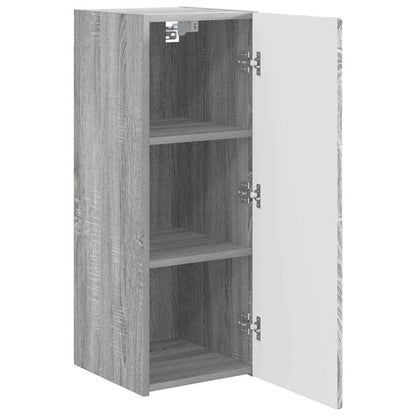 vidaXL TV Wall Cabinet Grey Sonoma 30 x 31 x 80 cm Engineered Wood