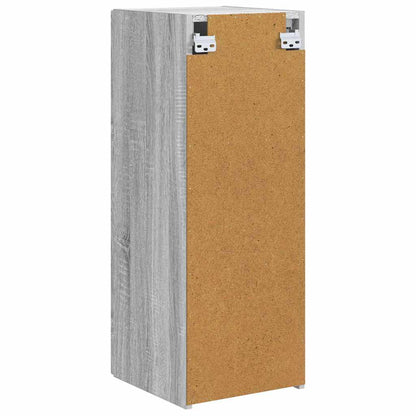 vidaXL TV Wall Cabinet Grey Sonoma 30 x 31 x 80 cm Engineered Wood