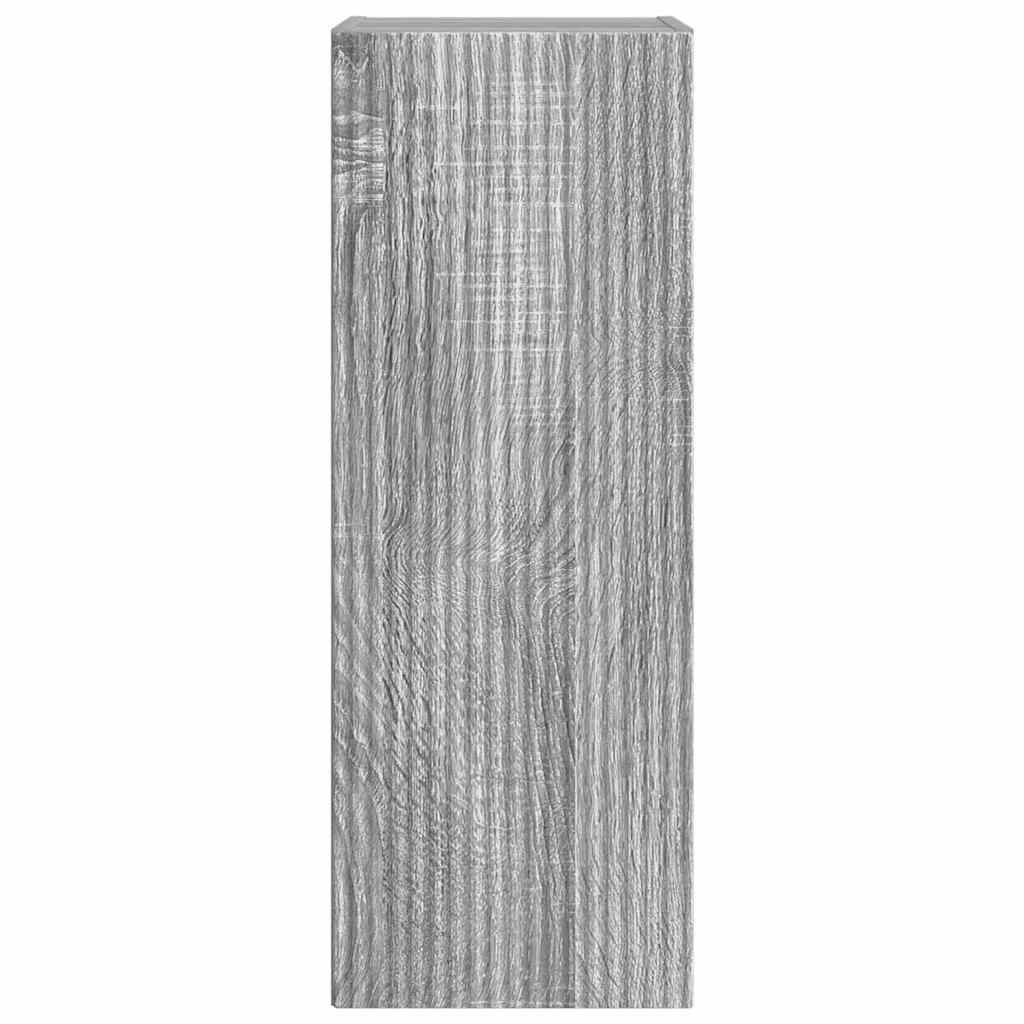 vidaXL TV Wall Cabinet Grey Sonoma 30 x 31 x 80 cm Engineered Wood