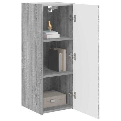 vidaXL TV Wall Cabinet Wall-mounted 2 pcs Grey Sonoma 30 x 31 x 80 cm