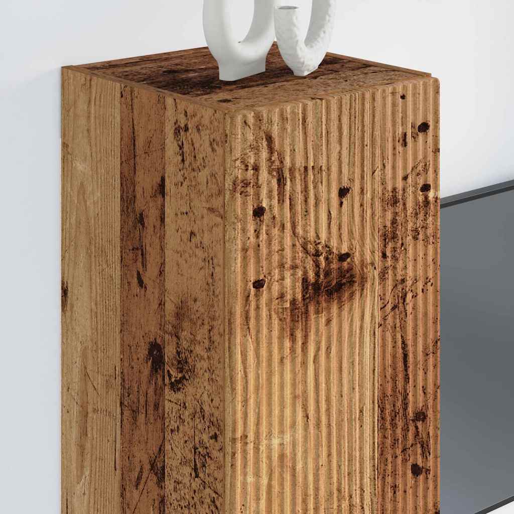 vidaXL TV Wall Cabinet Old Wood 30 x 31 x 80 cm Engineered Wood