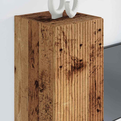 vidaXL TV Wall Cabinet Old Wood 30 x 31 x 80 cm Engineered Wood