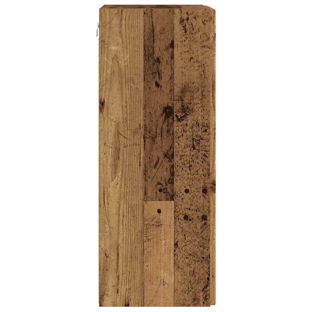 vidaXL TV Wall Cabinet Old Wood 30 x 31 x 80 cm Engineered Wood