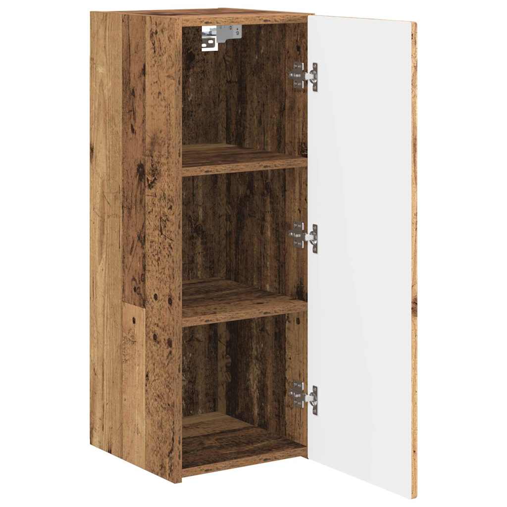 vidaXL TV Wall Cabinet 2 pcs Old Wood 30 x 31 x 80 cm Engineered Wood