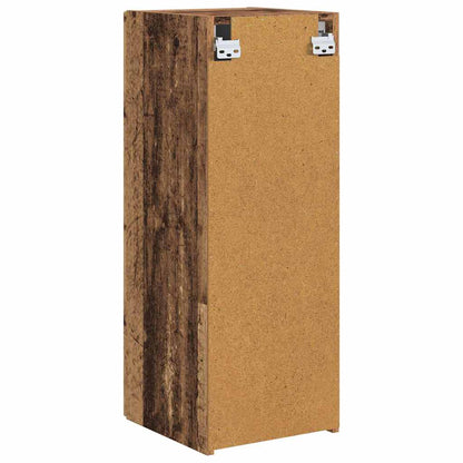 vidaXL TV Wall Cabinet 2 pcs Old Wood 30 x 31 x 80 cm Engineered Wood