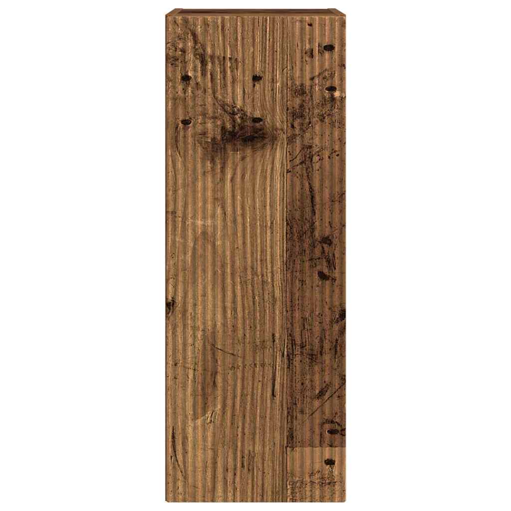 vidaXL TV Wall Cabinet 2 pcs Old Wood 30 x 31 x 80 cm Engineered Wood