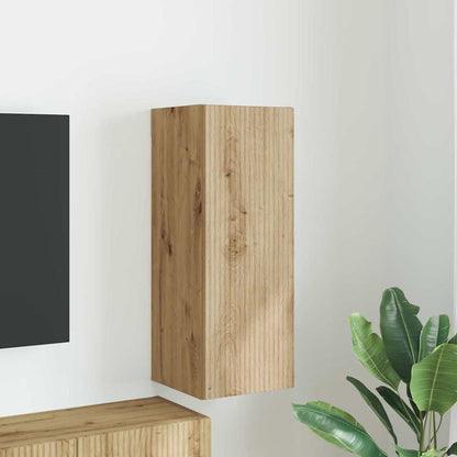 vidaXL TV Wall Cabinet Artisian Oak 30 x 31 x 80 cm Engineered Wood