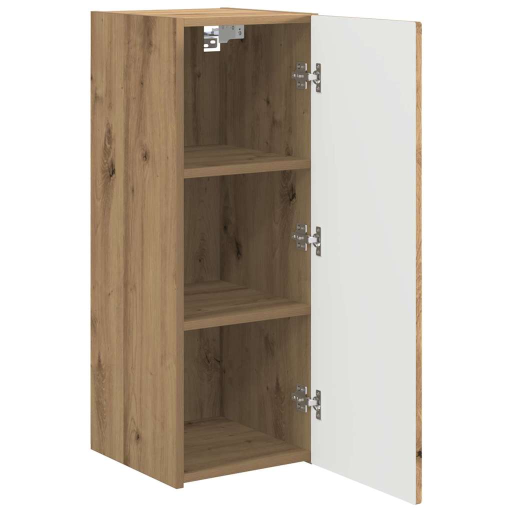 vidaXL TV Wall Cabinet Artisian Oak 30 x 31 x 80 cm Engineered Wood