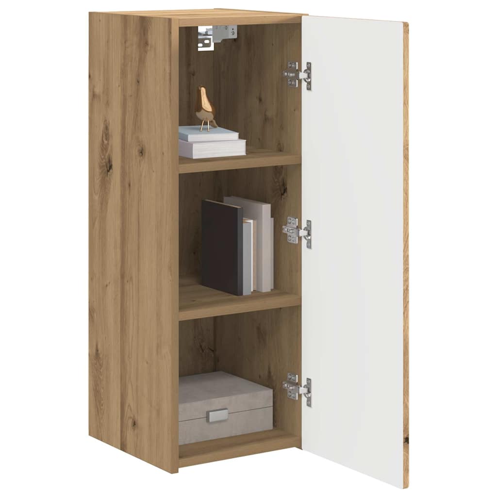 vidaXL TV Wall Cabinet Artisian Oak 30 x 31 x 80 cm Engineered Wood