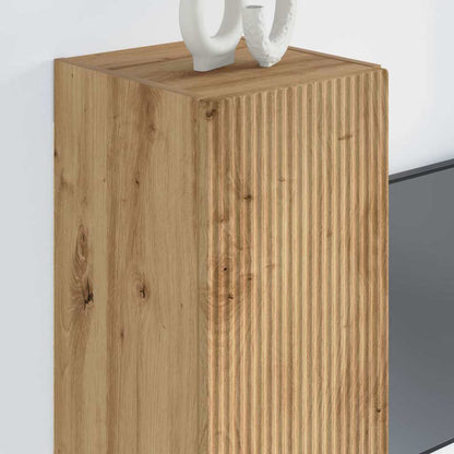 vidaXL TV Wall Cabinet Wall-mounted 2 pcs Artisian Oak 30 x 31 x 80 cm