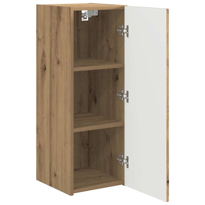 vidaXL TV Wall Cabinet Wall-mounted 2 pcs Artisian Oak 30 x 31 x 80 cm