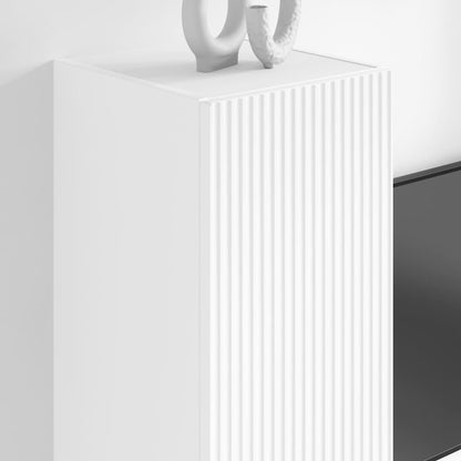 vidaXL TV Wall Cabinet 2 pcs White 30 x 31 x 100 cm Engineered Wood