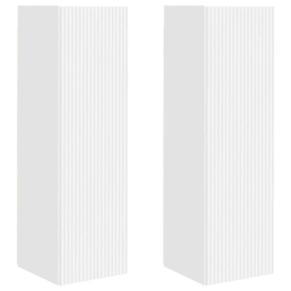 vidaXL TV Wall Cabinet 2 pcs White 30 x 31 x 100 cm Engineered Wood