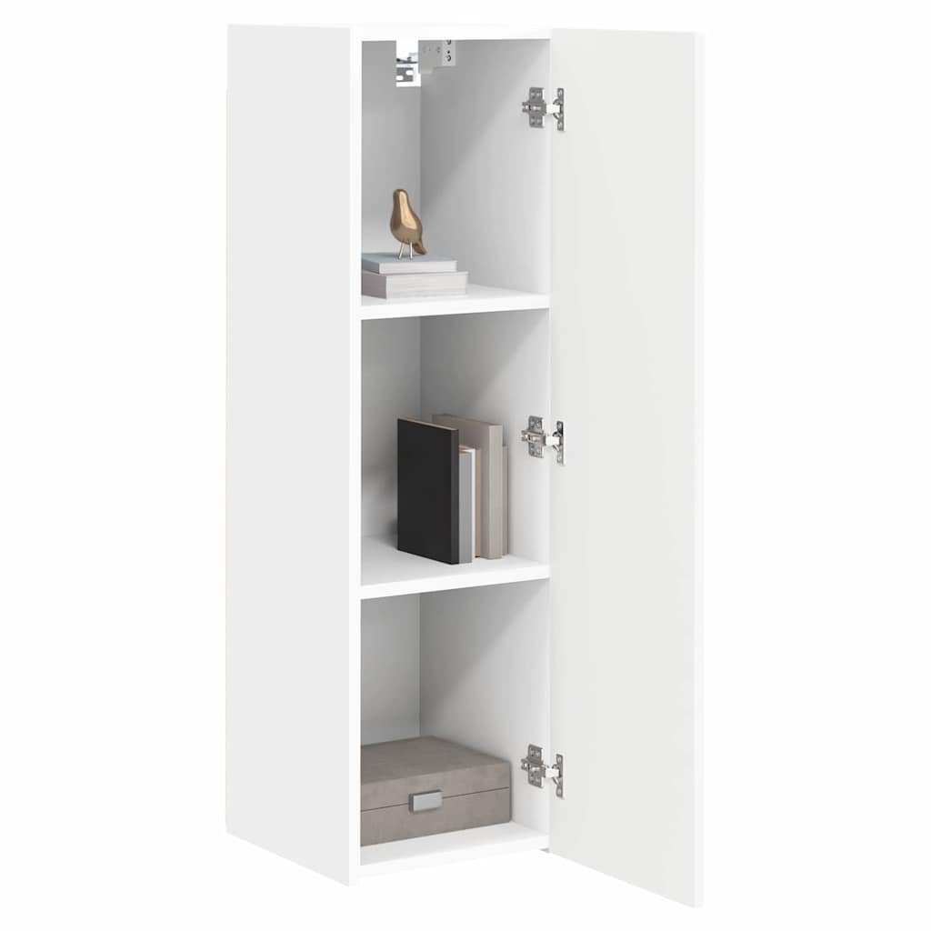 vidaXL TV Wall Cabinet 2 pcs White 30 x 31 x 100 cm Engineered Wood