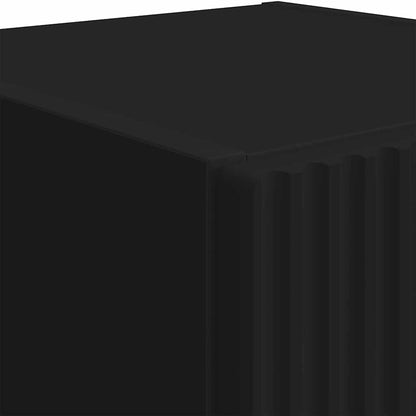 vidaXL TV Wall Cabinet 2 pcs Black 30 x 31 x 100 cm Engineered Wood