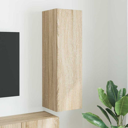 vidaXL TV Wall Cabinet Sonoma 30 x 31 x 100 cm Engineered Wood