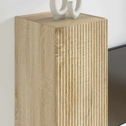 vidaXL TV Wall Cabinet 2 pcs Sonoma 30 x 31 x 100 cm Engineered Wood