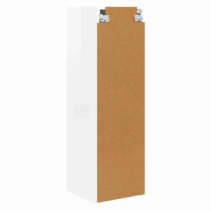 vidaXL TV Wall Cabinet Wall-mounted 2 pcs Gloss White 30 x 31 x 100 cm