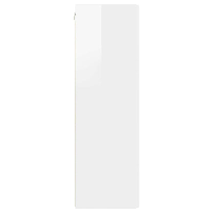 vidaXL TV Wall Cabinet Wall-mounted 2 pcs Gloss White 30 x 31 x 100 cm
