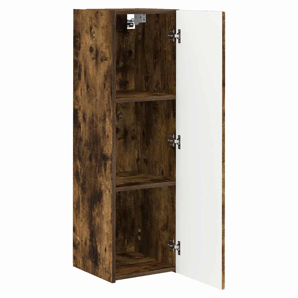 vidaXL TV Wall Cabinet Smoked Oak 30 x 31 x 100 cm Engineered Wood