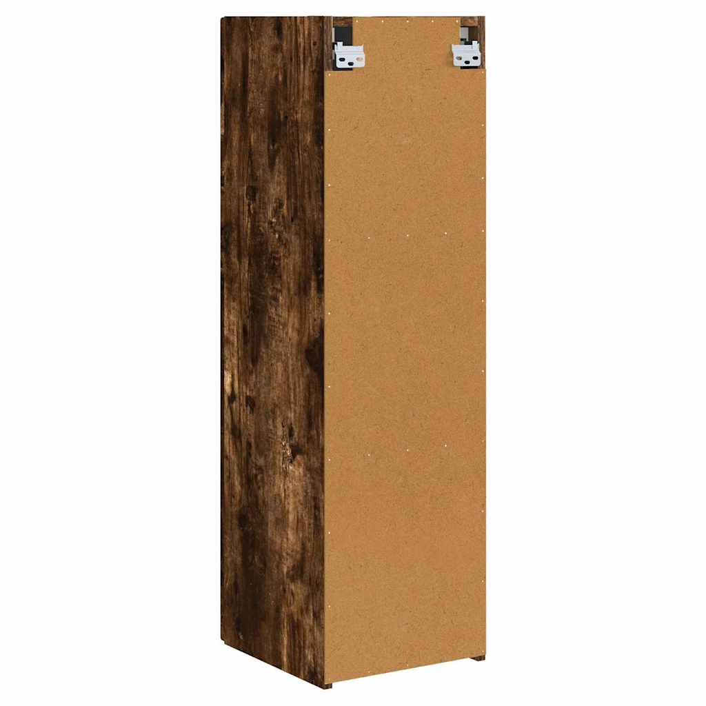 vidaXL TV Wall Cabinet Smoked Oak 30 x 31 x 100 cm Engineered Wood