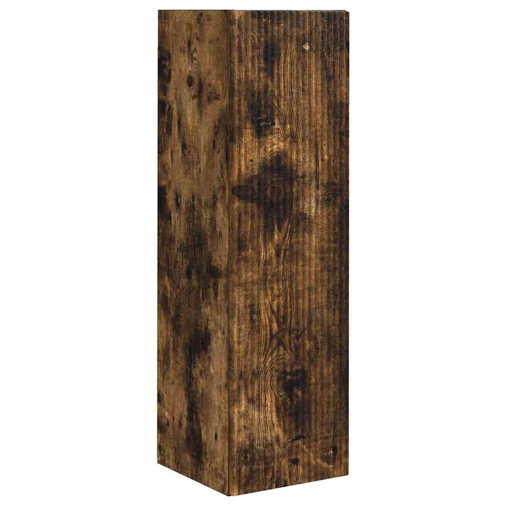 vidaXL TV Wall Cabinet Wall-mounted 2 pcs Smoked Oak 30 x 31 x 100 cm