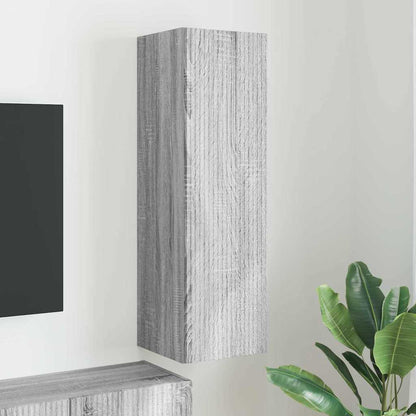 vidaXL TV Wall Cabinet Grey Sonoma 30 x 31 x 100 cm Engineered Wood