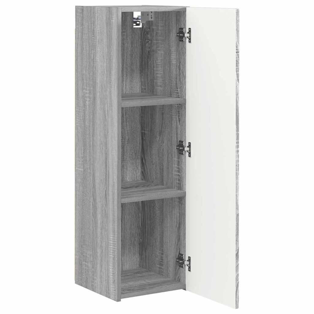 vidaXL TV Wall Cabinet Grey Sonoma 30 x 31 x 100 cm Engineered Wood