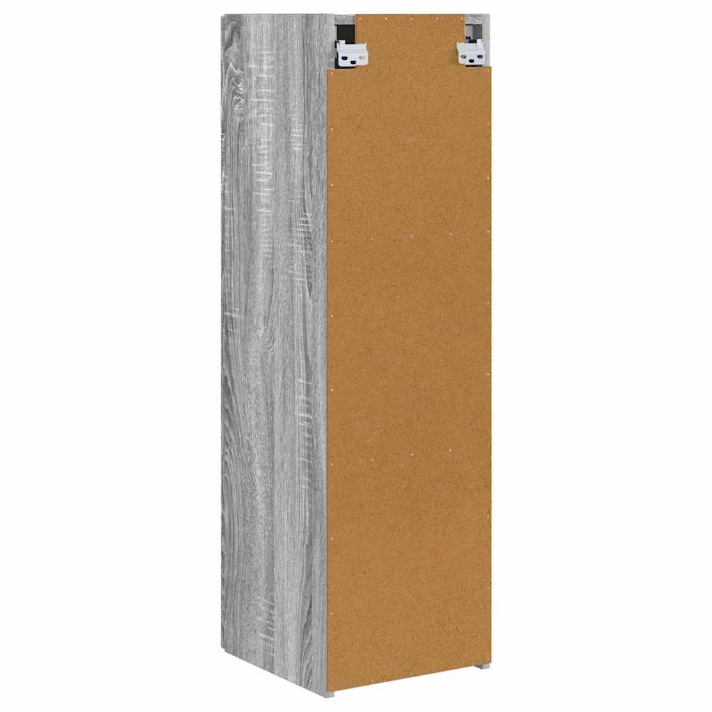 vidaXL TV Wall Cabinet Grey Sonoma 30 x 31 x 100 cm Engineered Wood