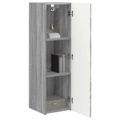 vidaXL TV Wall Cabinet Grey Sonoma 30 x 31 x 100 cm Engineered Wood