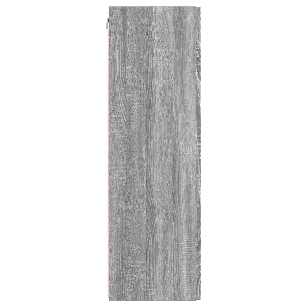 vidaXL TV Wall Cabinet Grey Sonoma 30 x 31 x 100 cm Engineered Wood